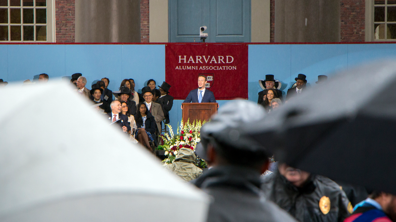 Illustration for article titled Scenes From Mark Zuckerberg's First Big Stump Speech